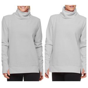 Avia Women's Athleisure Athletic Cowl Neck Soft Herringbone Pullover‎ SZ Large